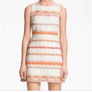 Alice + Olivia striped cutout tweed mini dress Size 4